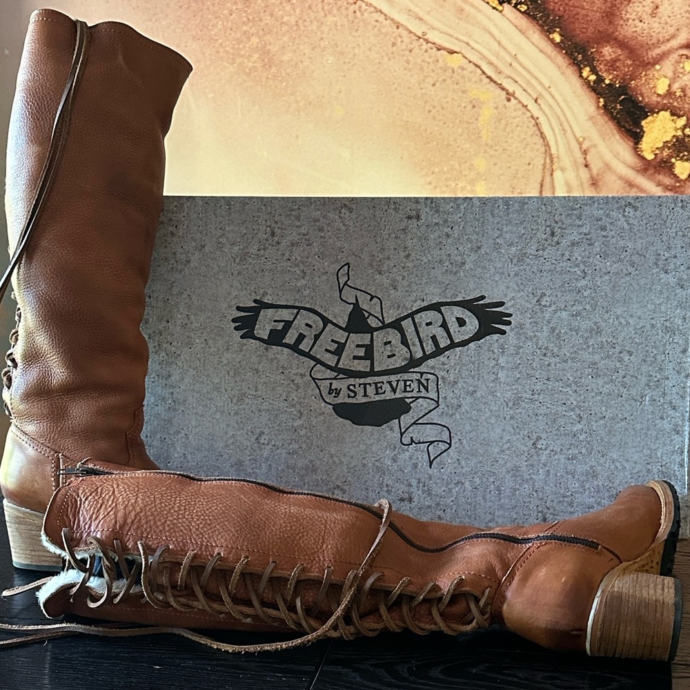 Freebird ICELAND Woman’s Boot in Cognac - Picture 8 of 14